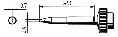 0612KDLF/SB Ersa Soldering tips, desoldering tips and hot air nozzles Image 2