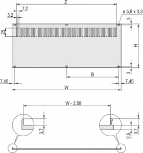 20848-633 SCHROFF Gehäusezubehör