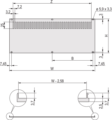 20848-636 SCHROFF Gehäusezubehör