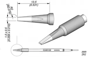 C245122 JBC Soldering tips, desoldering tips and hot air nozzles