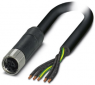 Sensor-Aktor Kabel, M12-Kabeldose, gerade auf offenes Ende, 5-polig, 3 m, PVC, schwarz, 16 A, 1414796