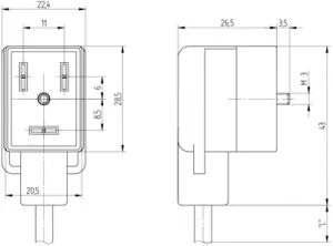 43846 Hirschmann Automation and Control Sensor-Aktor Kabel