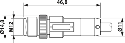 1518818 Phoenix Contact Sensor-Aktor Kabel Bild 2