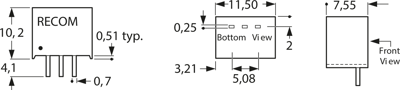 R-783.3-0.5 RECOM DC/DC Converters Image 2