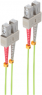 LWL-Duplex-Patchkabel, SC auf SC, 0.5 m, OM5, Multimode 50/125 µm