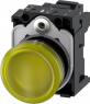 Leuchtmelder, 22mm, rund, Kunststoff, gelb, Linse,glatt, AC 230V, 3SU11066AA303AA0