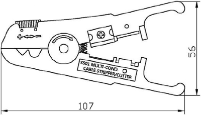 09458000002 Harting Abisolierzangen, Abmantelungswerkzeuge