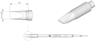 C245755 JBC Lötspitzen, Entlötspitzen und Heißluftdüsen