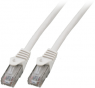 Patchkabel, RJ45-Stecker, gerade auf RJ45-Stecker, gerade, Cat 5e, U/UTP, LSZH, 0.5 m, weiß