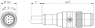 Sensor-Aktor Kabel, M12-Kabelstecker, gerade auf M12-Kabeldose, gerade, 8-polig, 2 m, PUR, schwarz, 2 A, 64552