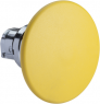Drucktaster, unbeleuchtet, tastend, Bund rund, gelb, Frontring silber, Einbau-Ø 22 mm, ZB4BR5