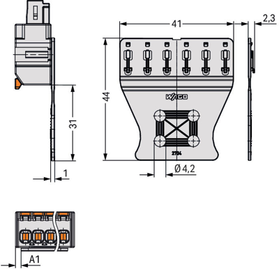 2734-536 WAGO Accessories for PCB Connectors, Connector Systems Image 5