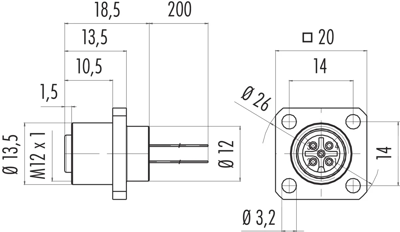 76 0932 0111 00012-0200 binder Sensor-Aktor Kabel Bild 2