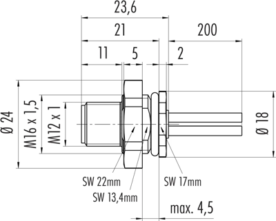 09 0691 320 04 binder Sensor-Aktor Kabel Bild 2