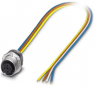 Sensor-Aktor Kabel, M12-Kabeldose, gerade auf offenes Ende, 4-polig, 0.5 m, TPE, 4 A, 1535202