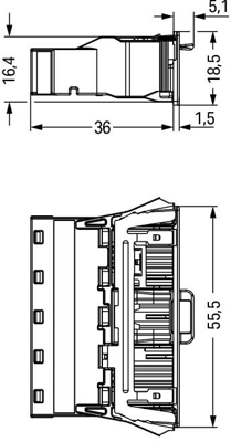 770-2335/007-000 WAGO Gerätesteckverbinder Bild 2