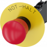 Not-Halt-Pilzdrucktaster, 22mm, rund, Kunststoff,rot, 1S+1Ö, 3SU11001HB203FH0