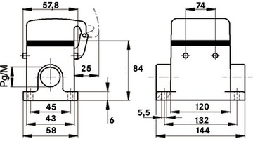 70145400 LAPP Housings for HDC Connectors Image 2