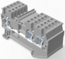 Reihenklemme, Schnellanschluss, 0,08-1,5 mm², 1-polig, 15 A, 6 kV, grau, 2271553-1