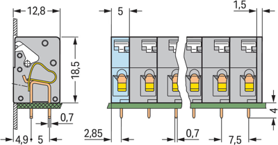 741-309 WAGO PCB Terminal Blocks Image 2