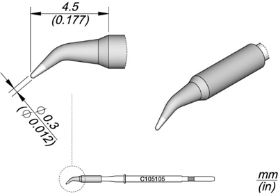 C105105 JBC Lötspitzen, Entlötspitzen und Heißluftdüsen