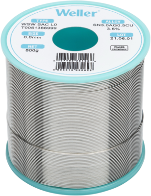 WSW SAC L0 0,8MM 500G Weller Solder Wires Image 1