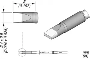 C115223 JBC Soldering tips, desoldering tips and hot air nozzles