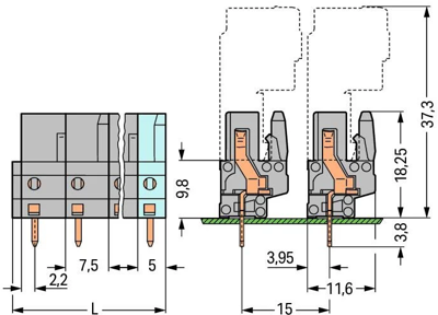 232-746/045-000 WAGO PCB Connection Systems Image 2