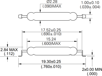 MDSM-4B-12-23 Littelfuse Näherungsschalter, Reedschalter Bild 2