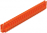 Buchsenleiste, 22-polig, RM 5.08 mm, gerade, orange, 232-182/047-000
