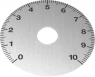 Skalenscheibe, Ø 20 mm, 0-10, 270°, für Achsen bis 7 mm, 60.10.010