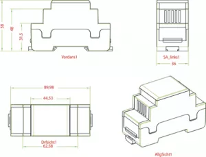 449-320-50 apra DIN-Rail Enclosures