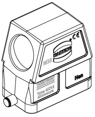 19300100547 Harting Gehäuse für schwere Steckverbinder