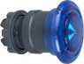 Drucktaster, beleuchtbar, tastend, Bund rund, blau, Frontring schwarz, Einbau-Ø 22 mm, ZB5AW763