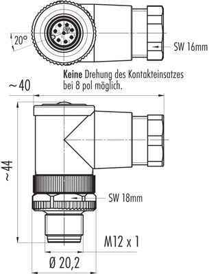 99 0487 52 08 binder Sensor-Aktor Rundsteckverbinder Bild 2