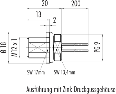 76 0133 0011 00105-0200 binder Sensor-Aktor Kabel Bild 2