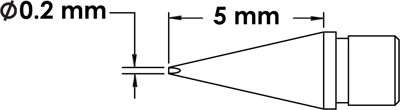 MFTC-6CH5008 METCAL Lötspitzen, Entlötspitzen und Heißluftdüsen Bild 1