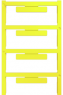 Polyamid Kabelmarkierer, beschriftbar, (B x H) 40 x 7 mm, gelb, 1045650000