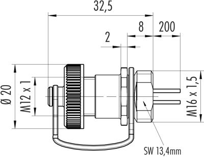 09 3432 284 04 binder Sensor-Actuator Cables Image 2