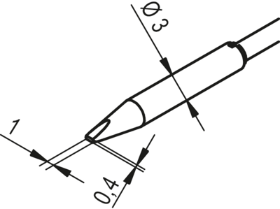 0462CDLF010/SB Ersa Lötspitzen, Entlötspitzen und Heißluftdüsen Bild 2