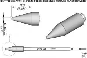 C470025 JBC Soldering tips, desoldering tips and hot air nozzles