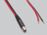 DC-Anschlusskabel, DC-Stecker gerade 2,5x5,5 mm, rot/schwarz, 1 m