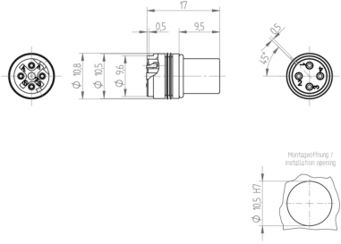 934529004 Lumberg Automation Sensor-Aktor Rundsteckverbinder