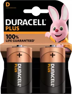 PLUS-D K2 Duracell Rundzellen, 9V-Blöcke