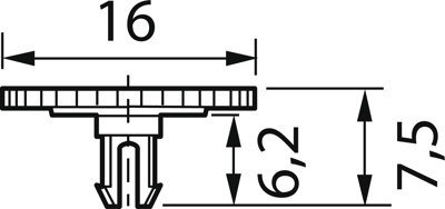 5371 ROT Piher Zubehör für Knöpfe Bild 2