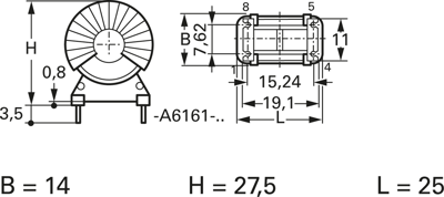 T60405-A6161-X003 Vacuumschmelze Festinduktivitäten Bild 2