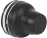 Drucktaster, unbeleuchtet, tastend, Bund rund, schwarz, Frontring schwarz, Einbau-Ø 22 mm, XACB9122