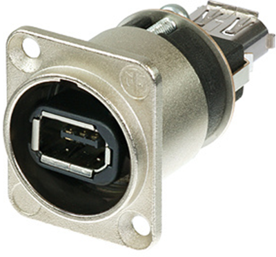 NA1394-6-W Neutrik Adapter für D-Sub Steckverbinder, USB Steckverbinder, PC Steckverbinder