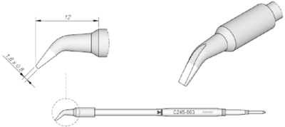 C245863 JBC Lötspitzen, Entlötspitzen und Heißluftdüsen