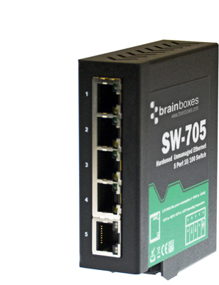 SW-705 BRAINBOXES ETHERNET-Switches Bild 3